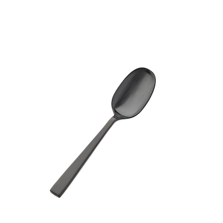 Bon Chef Roman, Soup/Dessert Spoon, Matte Finish, 18/10, 6.25" - Black Matte , set of 12 S3703BM